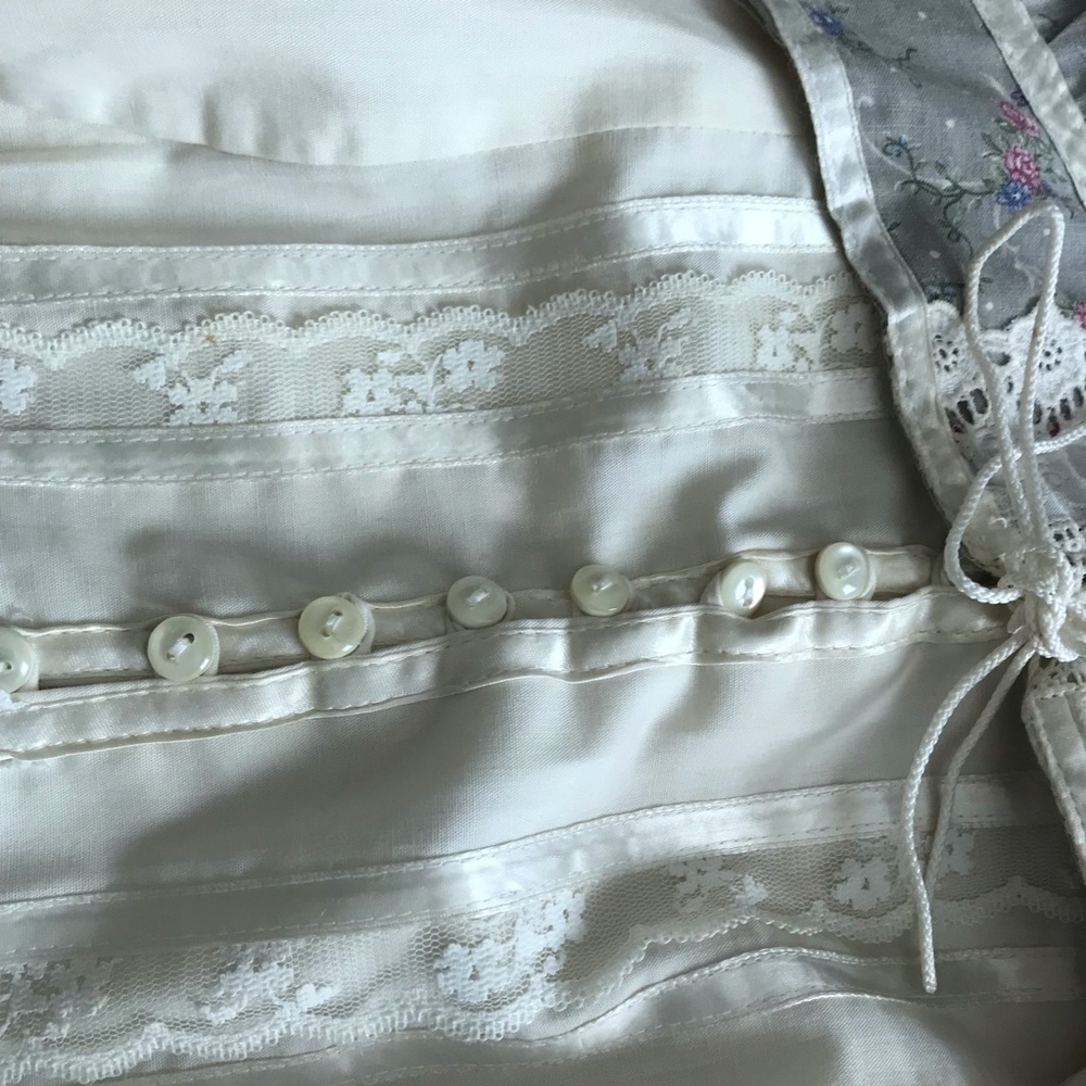 Gunne Sax 1970s Romantic Floral Corset Skirt 9 - Picture 9 of 13